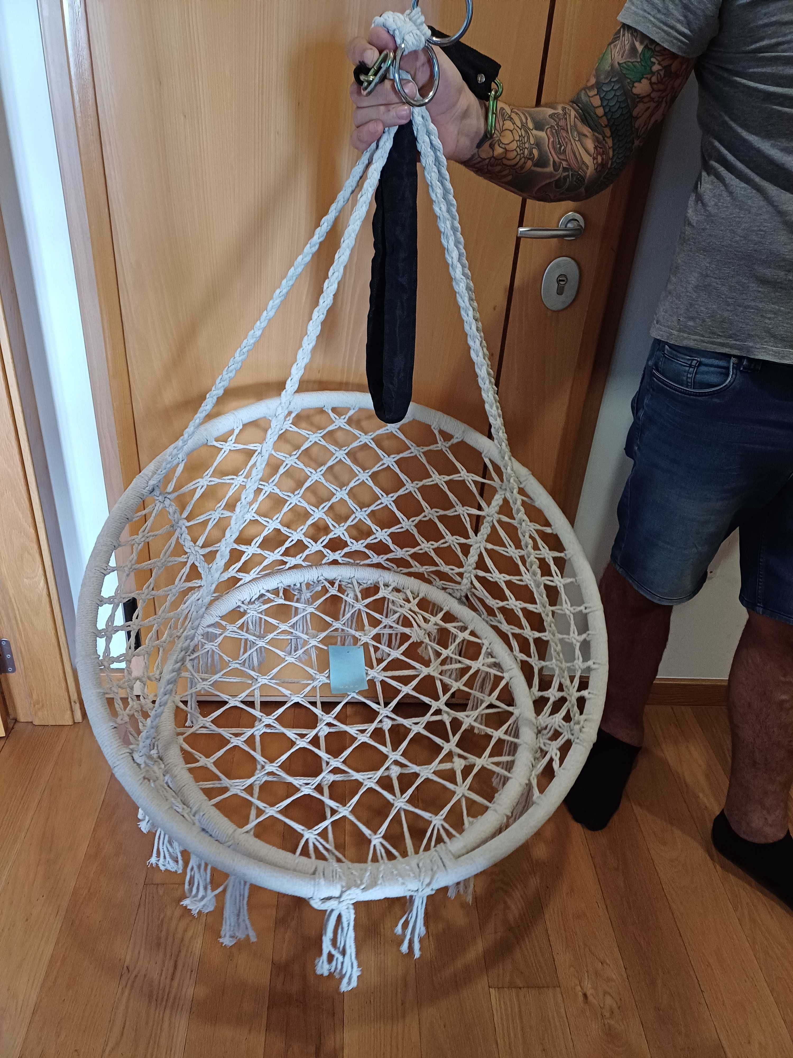 Rede de baloiço com suporte