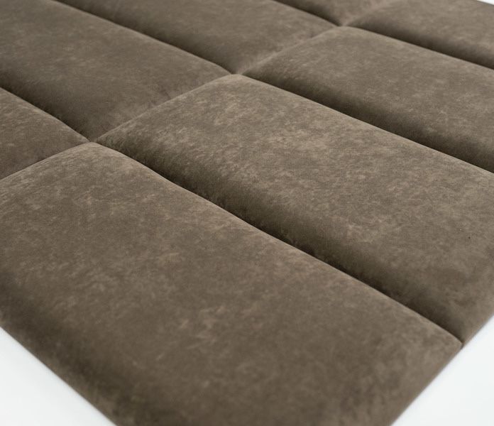 Самоклеюча м'яка стінова панель для ліжка 30см х 60см ВЕЛЮР