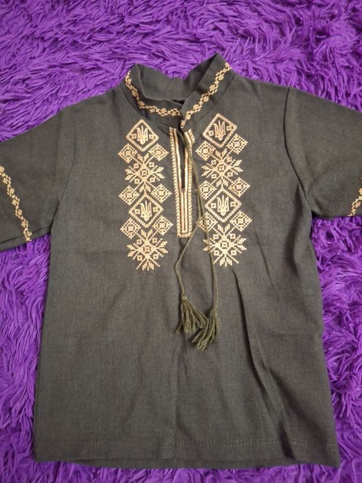 Вишиванка на хлопчика 104 -110 зріст,льон