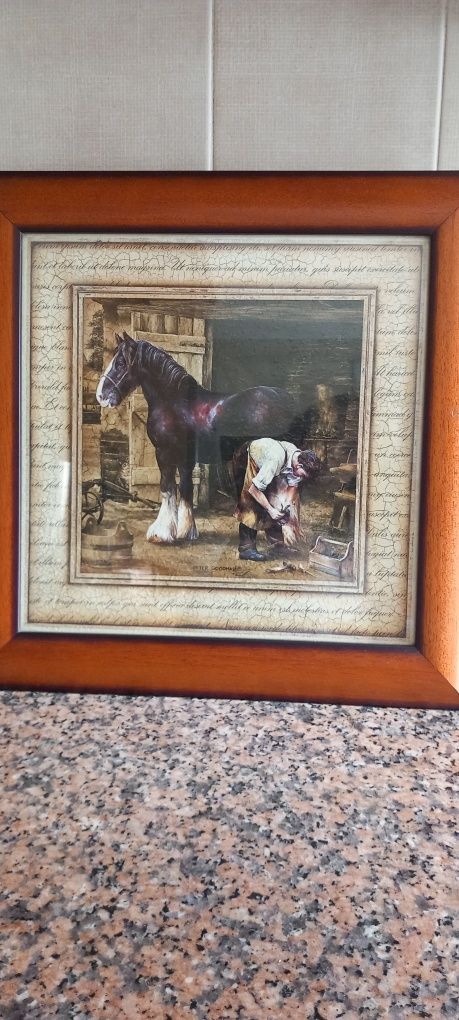 Quadro cavalo/ ferrador