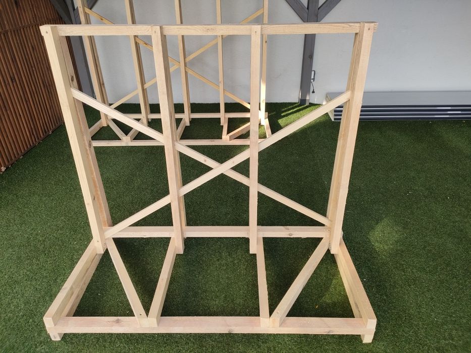 Stojak na szyby, okna - drewniany.