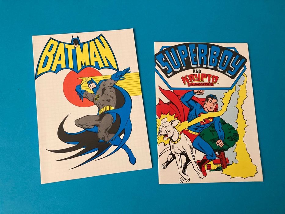 Colecção de 4 Cadernos Escolares DC Comics Anos 80 Firmo