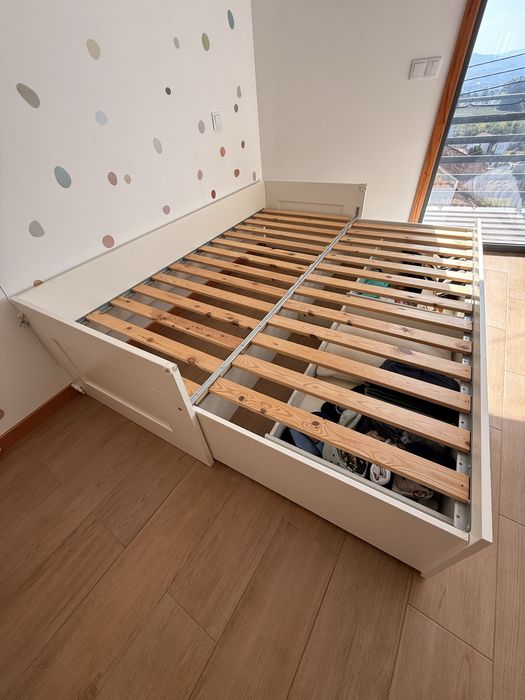 Bicama BRIMNES Ikea com colchões NOVOS