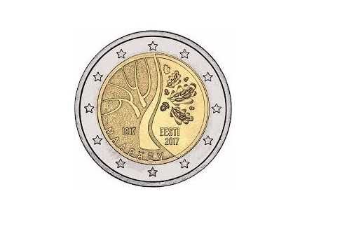 Estónia  moedas comemorativas 2 euro ver descrição