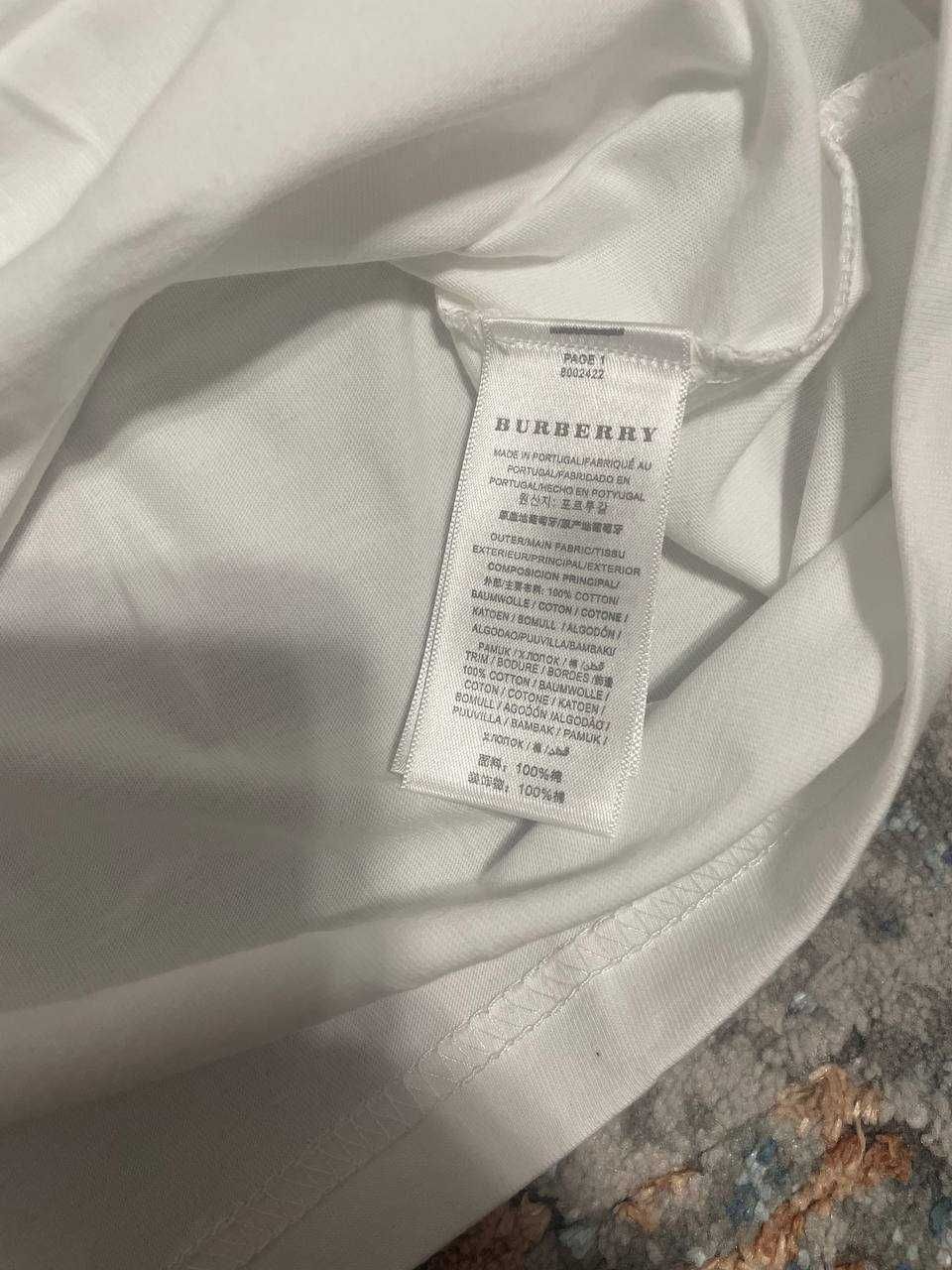 Футболка Burberry limited edition біла (розмір L)