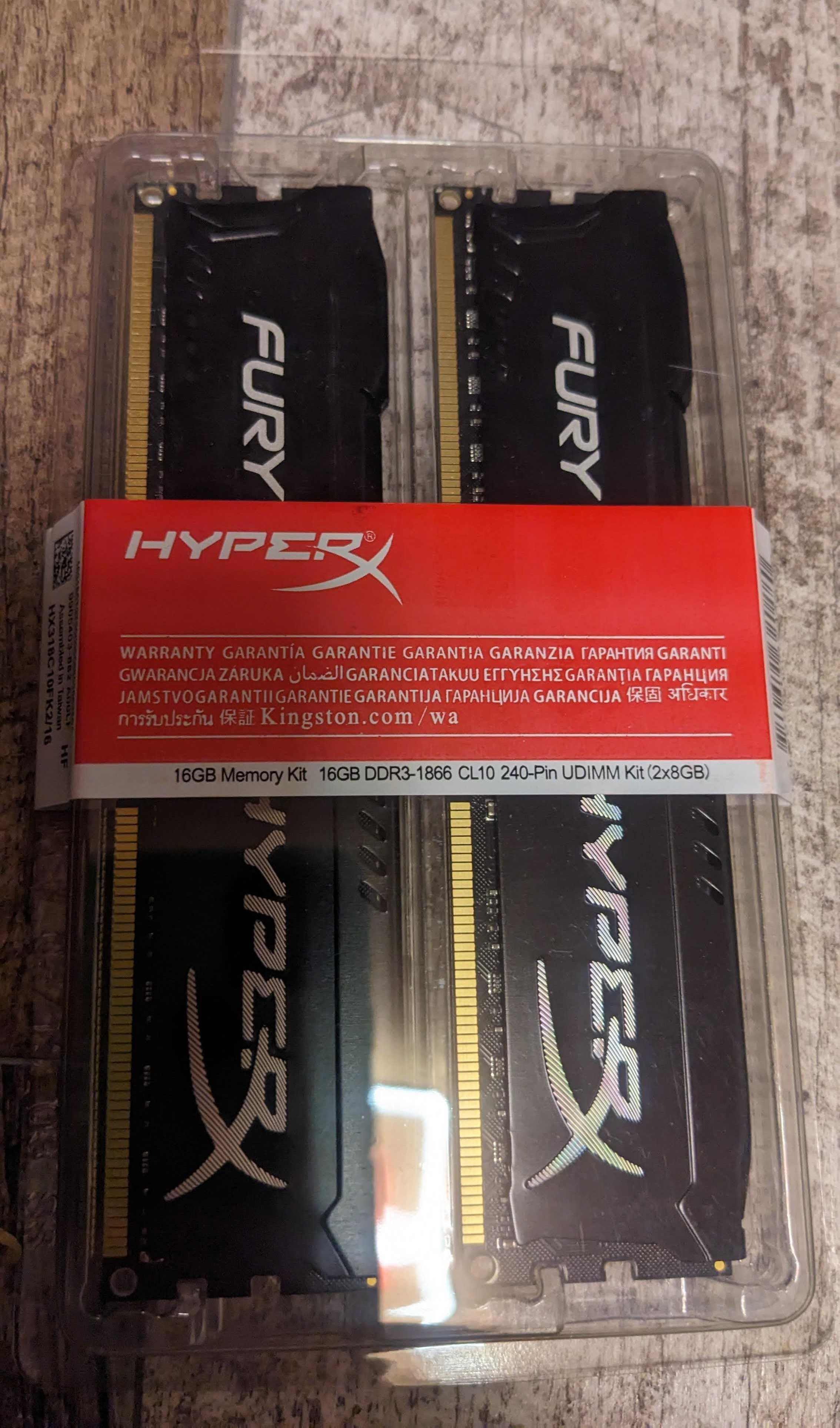 Kingston Fury DDR3 8GB 1866MHz Новая