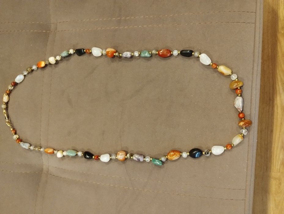 Бусы из натурального агата