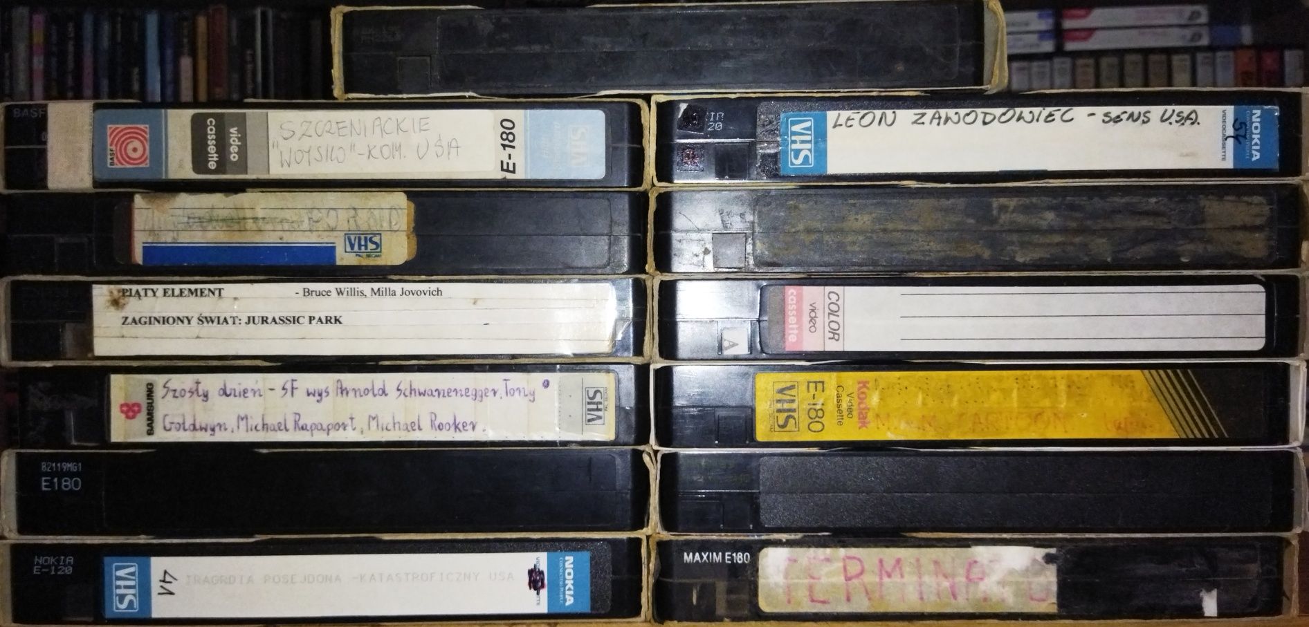 KASETY VHS 40 sztuk różne marki