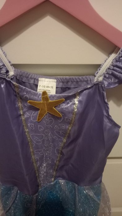 Disfarce sereia princesa