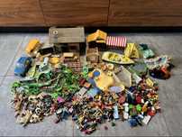 Playmobil dom samochód z przyczepą dla konia łódka stadnina farma
