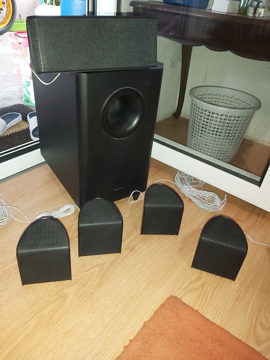 Colunas e sub pioneer homecinema