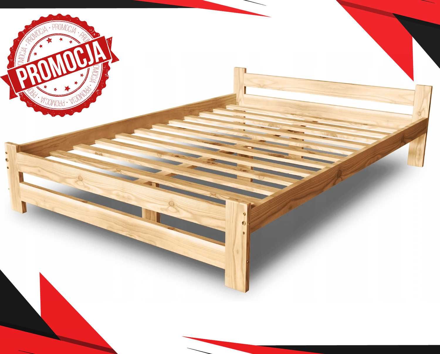 Nowe ŁÓŻKO DREWNIANE 160x200 Sosna Stelaż Producent | *PROMOCJA*