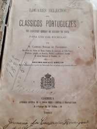 Livro raro 1883 logares selectos dos classicos portuguezes