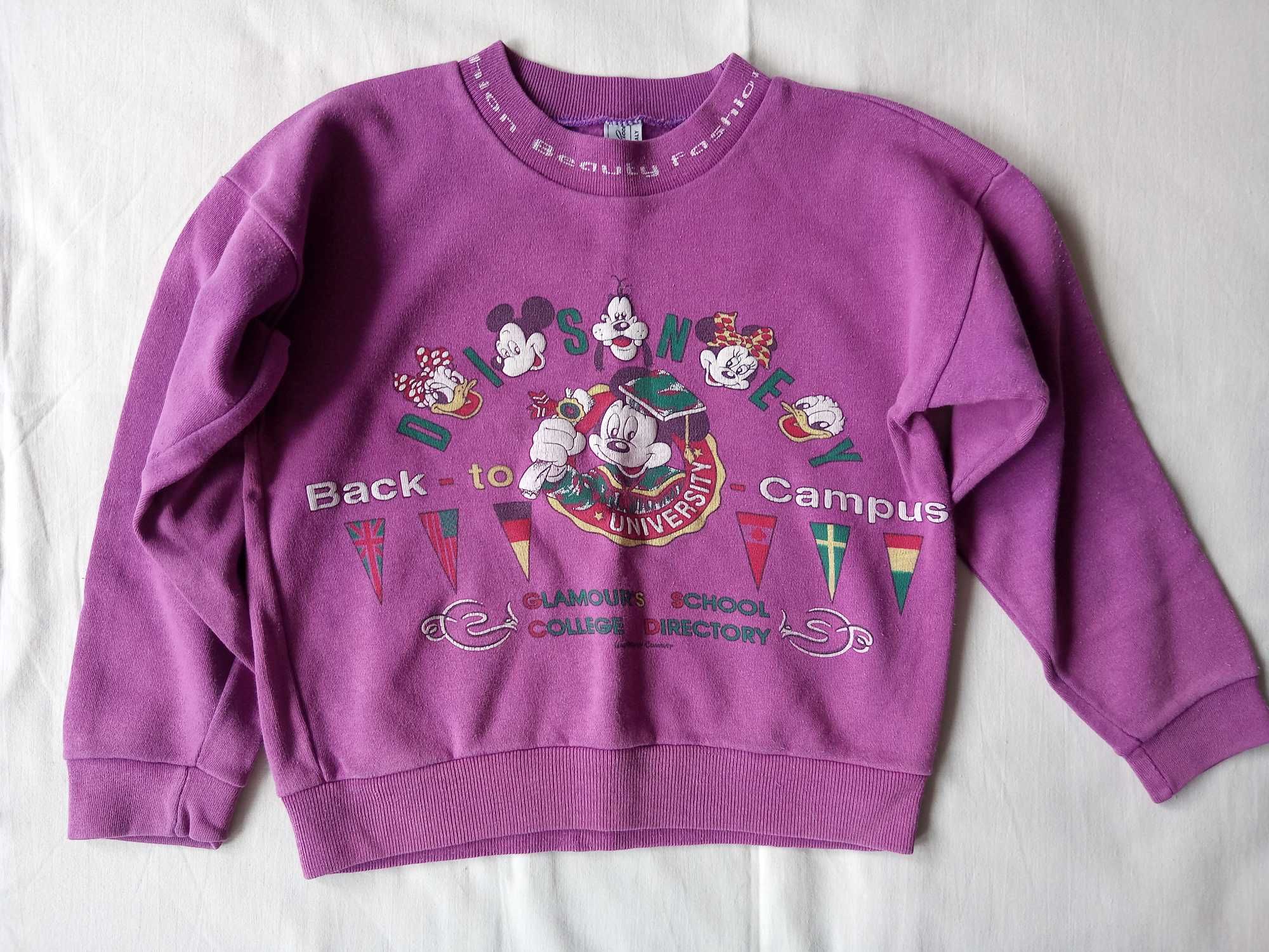Dziewczęca bluza Disney + GRATIS bluzeczka ZARA; 7 lat; 122/128
