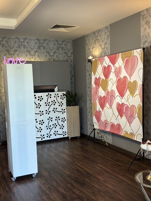 Fotobudka360, iskry, miny, ciężki dym, pierwszy taniec, księga gości