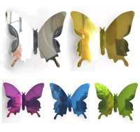 12szt naklejki motyle motylki kolorowe 3d