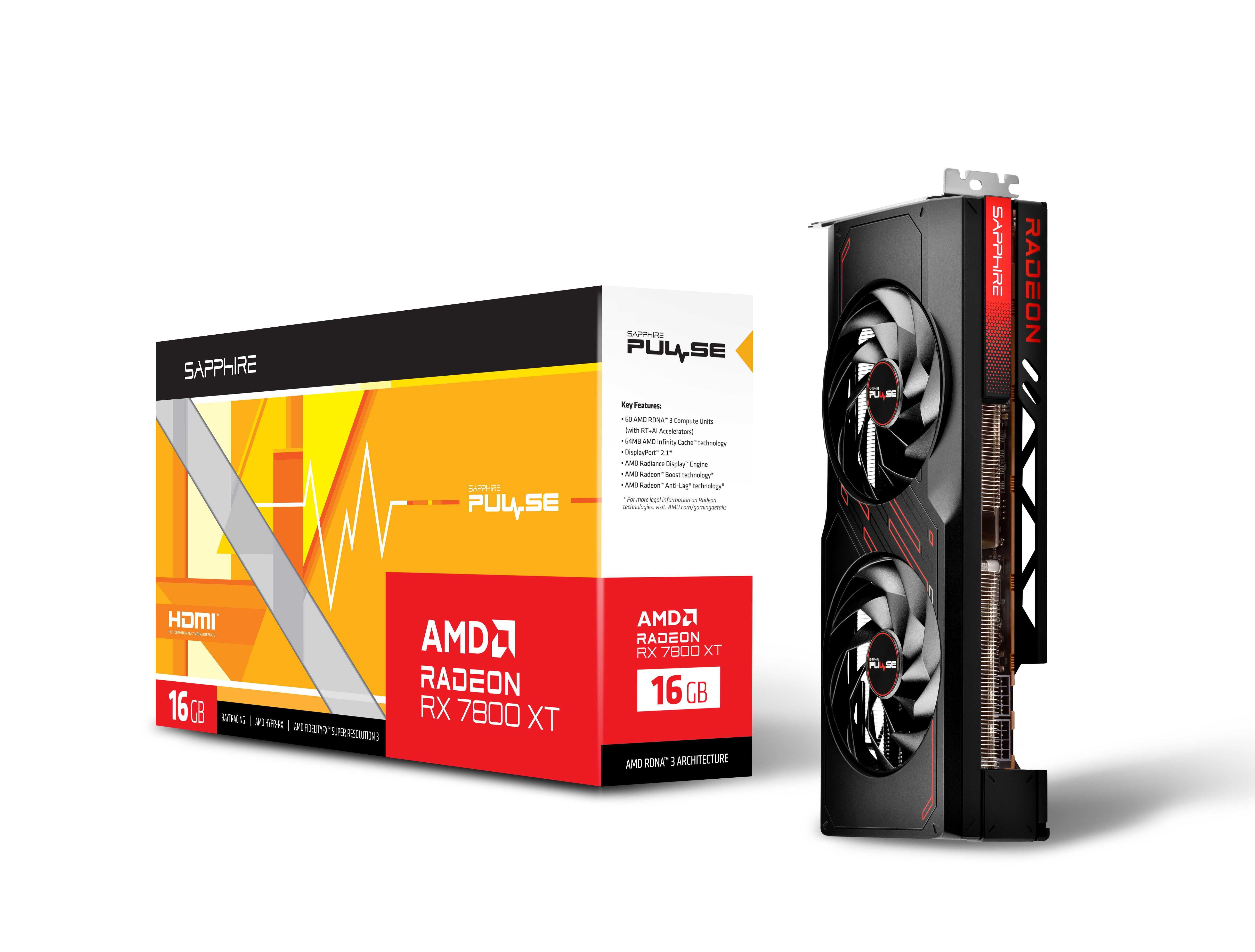 Sapphire Pulse AMD Radeon RX 7800 XT GAMING 16GB GDDR6 - Selada