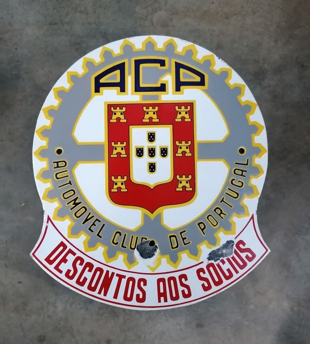 Placa esmaltada ACP original