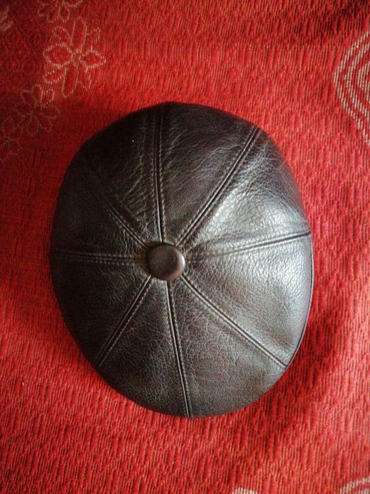 Чоловіча фуражка з натуральної шкіри