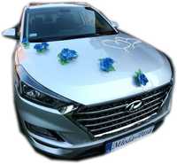Dekoracje Ozdoby ślubne na auto Przystrojenie auta na ślub 204