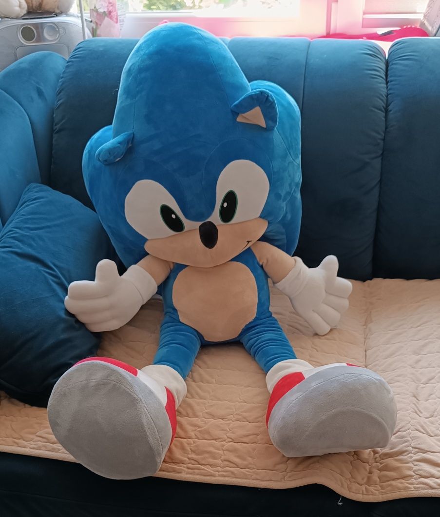 Pluszak maskotka Sonic bardzo duży 90 cm