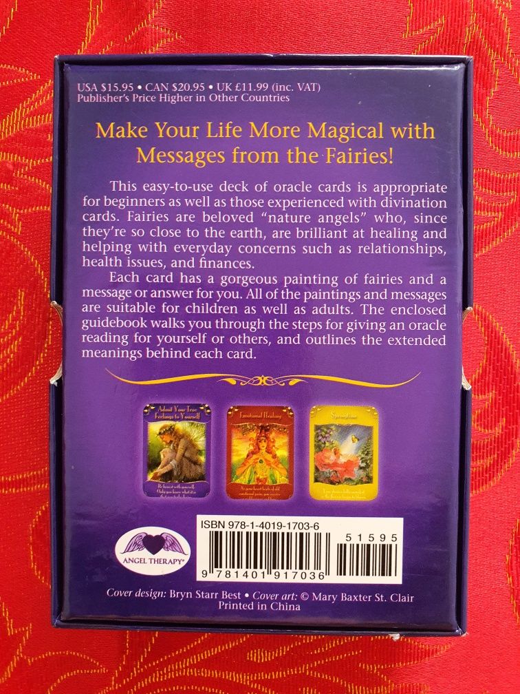 Oryginalne Karty Wróżek Doreen Virtue Oracle Wyrocznia Ezoteryka Magia