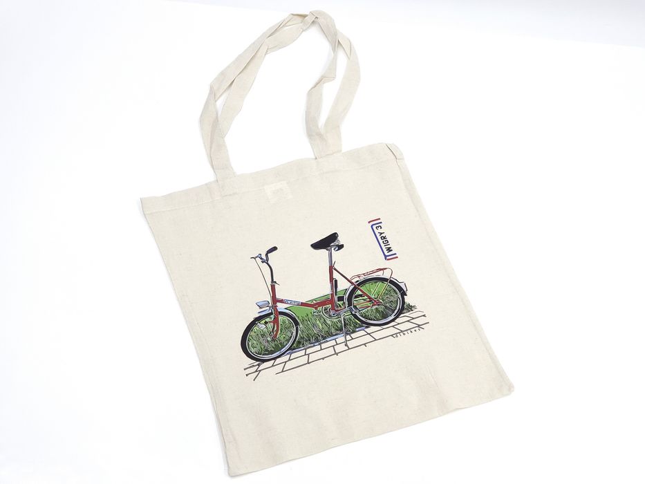Torba zakupowa Romet Wigry 3 PRL 100% bawełna ORYGINAŁ DLBIKES