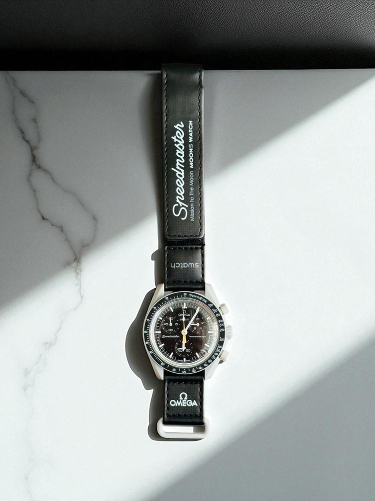 Zegarek Swatch x Omega Mission to the Moon - Czarny - Nowy + Pudełko
