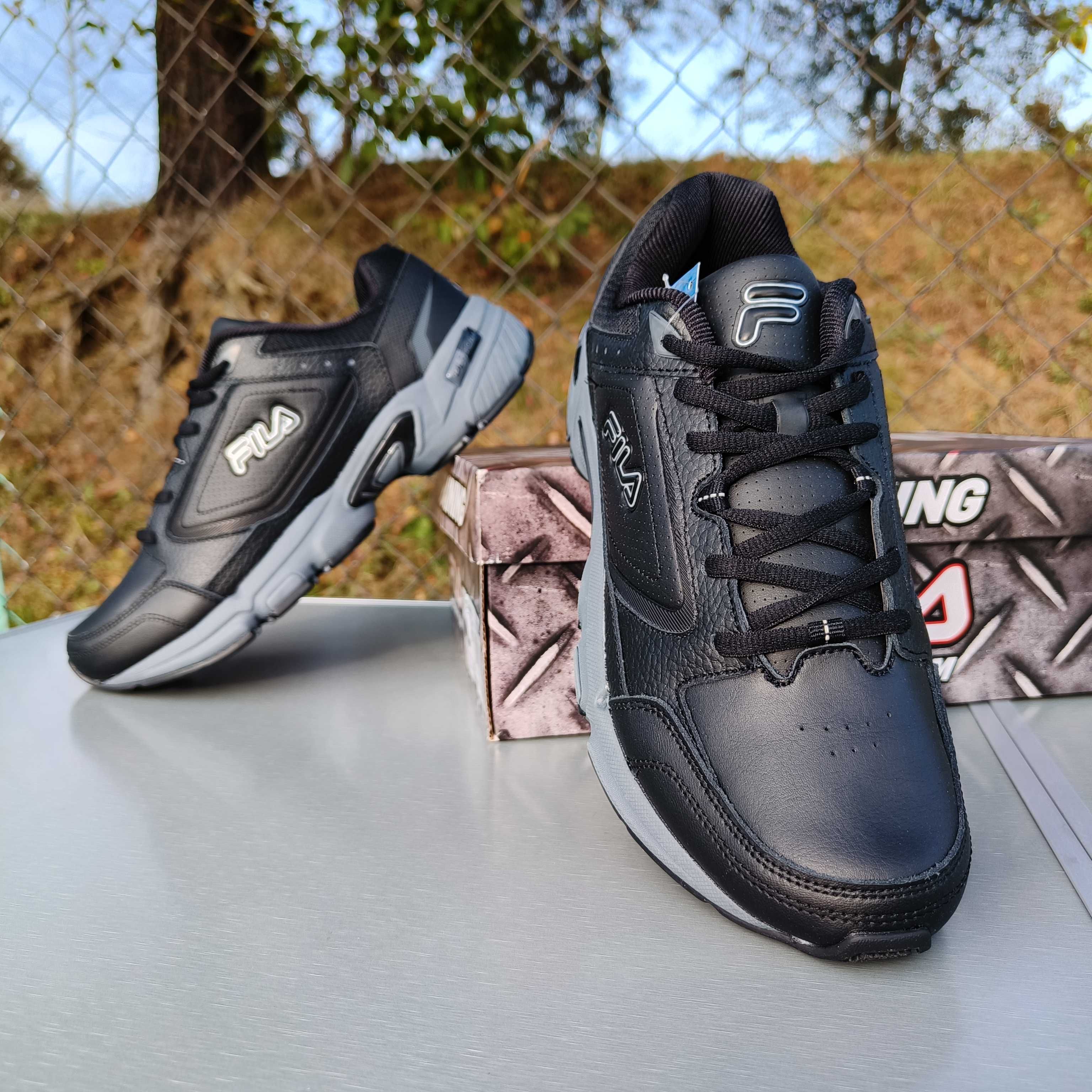 Fila Memory Decimus 7 кросівки шкіряні чоловічі чорні