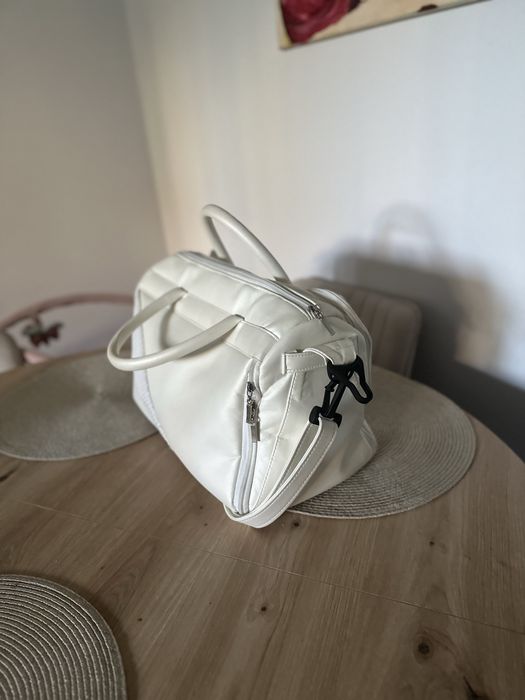 Biala torba do wózka Junama