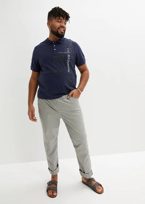 B.P.C koszulka męska polo granatowa z nadrukiem L.