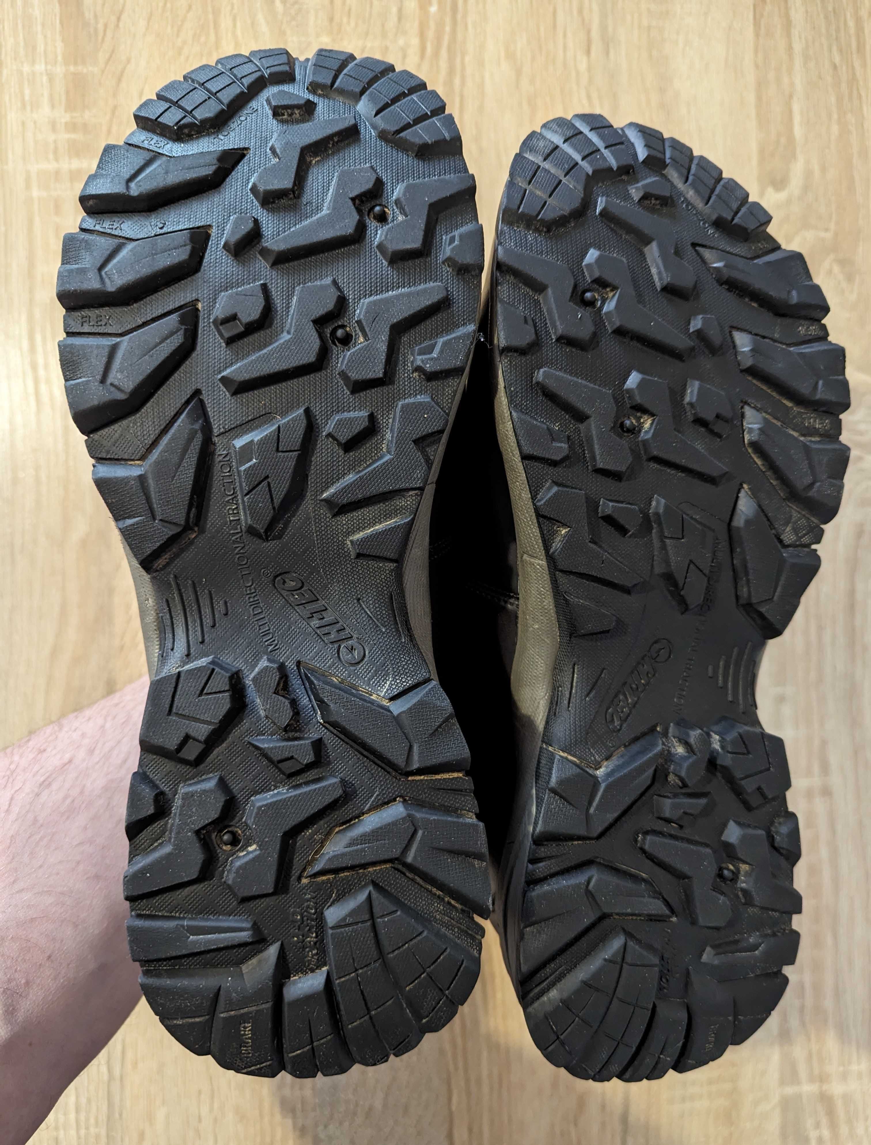 Мужские кожаные трекинговые ботинки Hi-Tec, размер 44