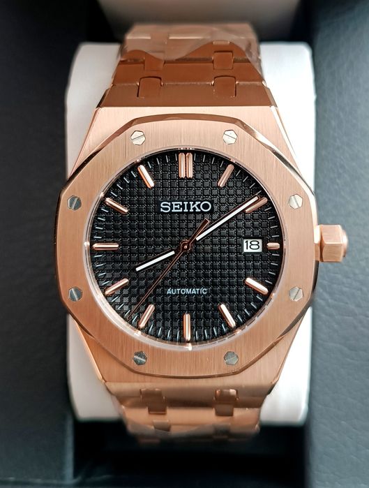 Часы годинник Seiko MOD Audemars з механізмом NH35A
