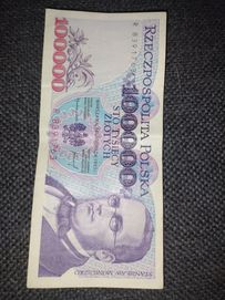 Banknot 100000 złotych PRL seria R