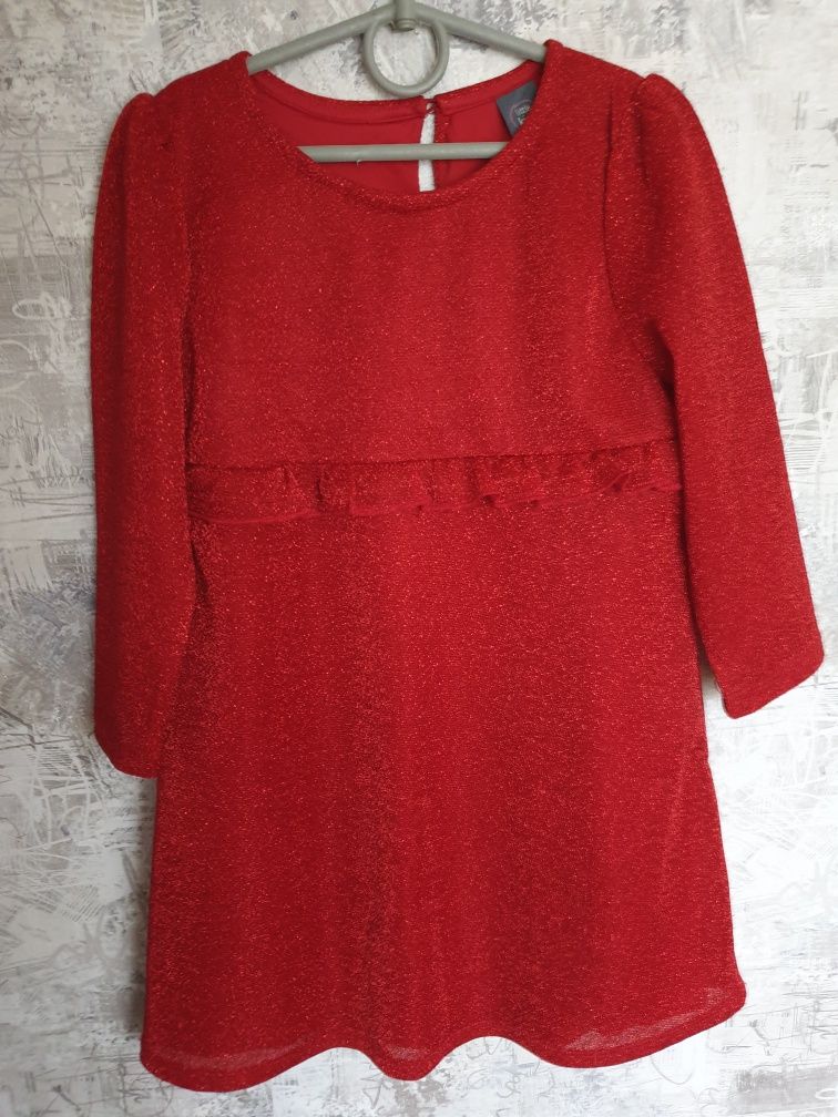 Сукня плаття червоне 134 розмір