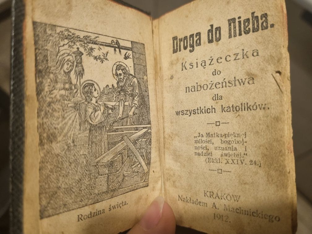 Książeczka do nabożeństwa Droga do nieba 1912 r. Machnicki