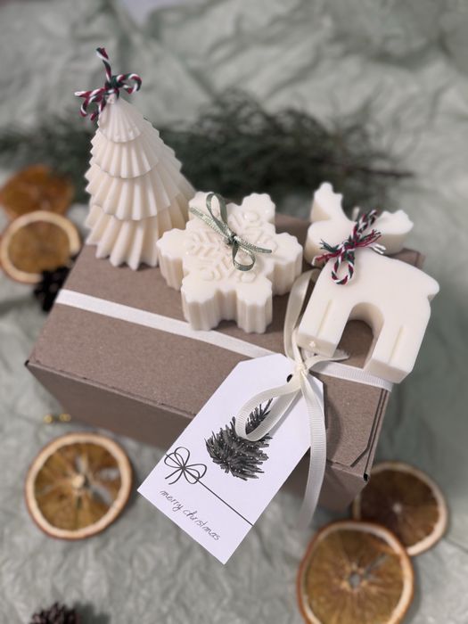 Набір свічок, новорічні свічки, набір новорічних свічок, свічки