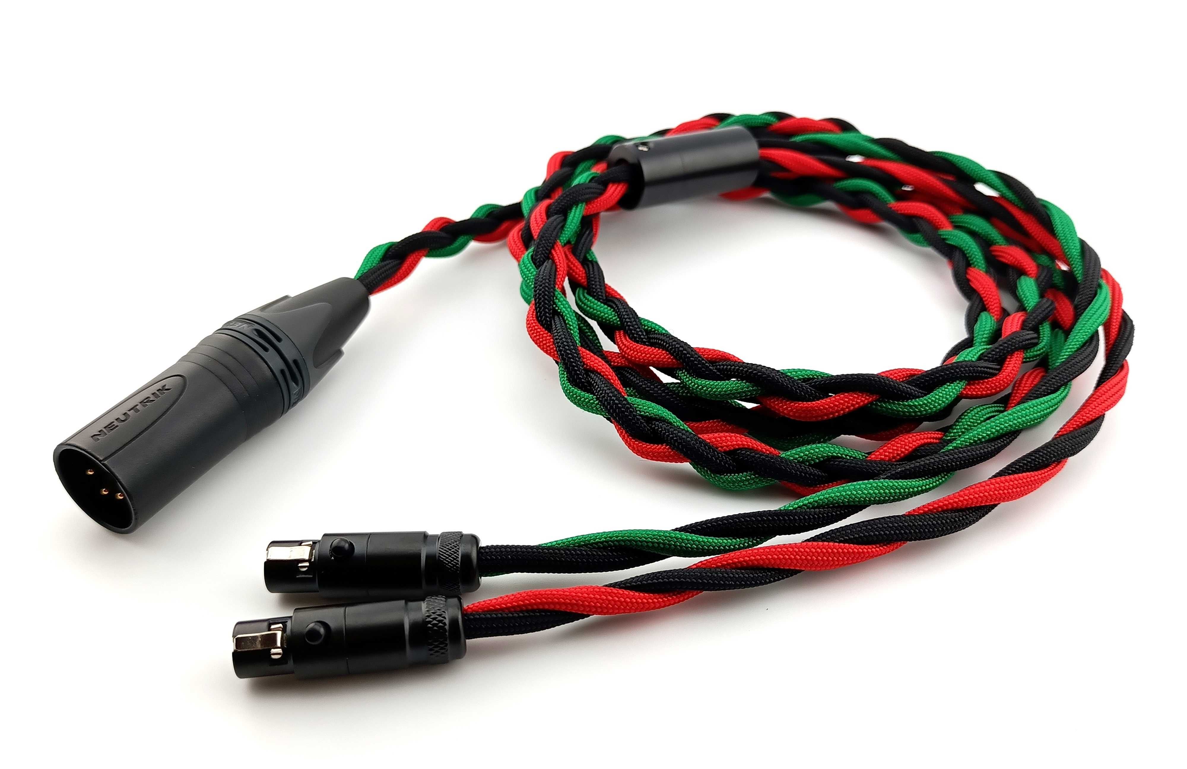 Ręcznie wykonany zbalansowany kabel XLR 4 do MONOPRICE MONOLITH M1570