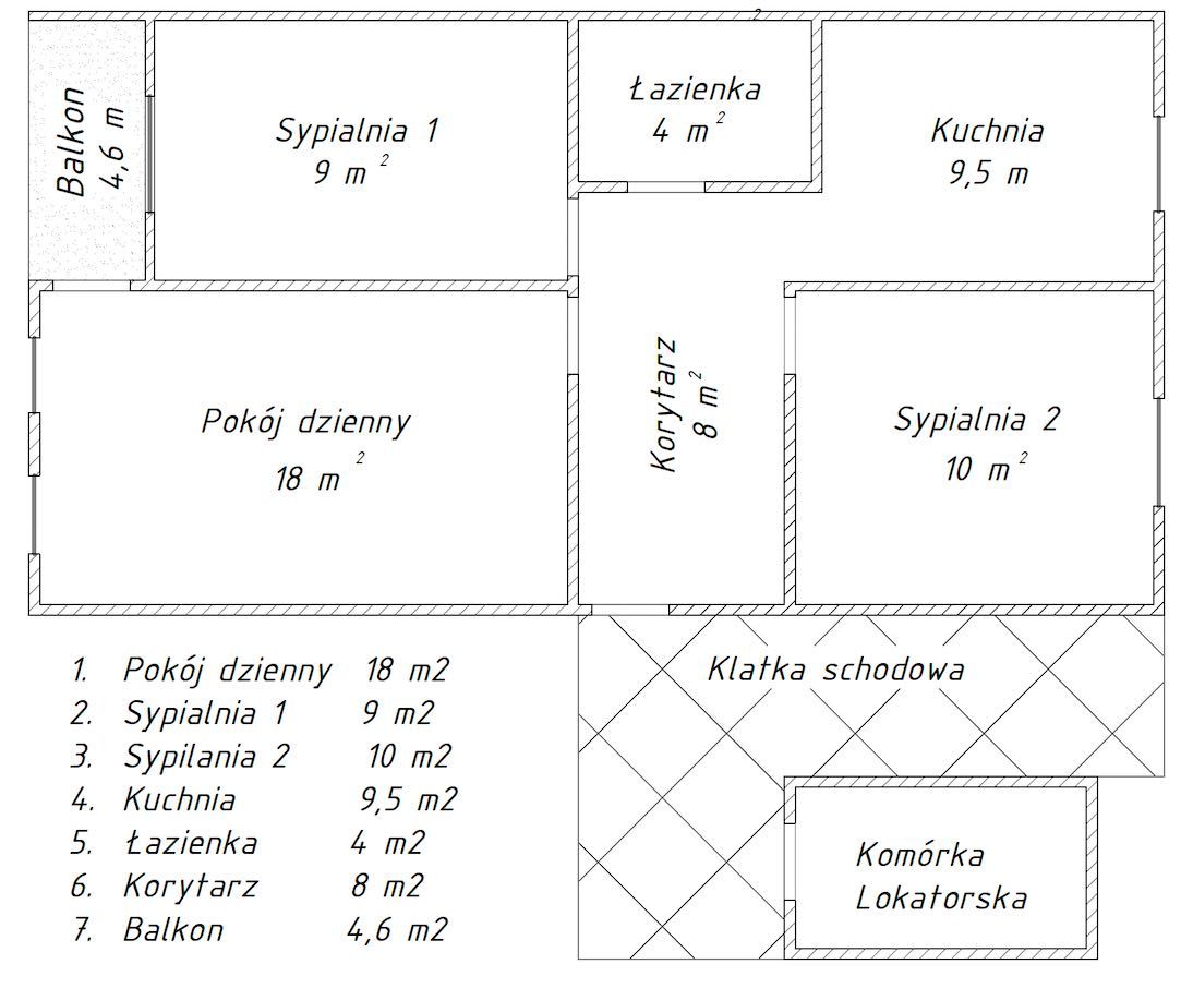 Piątkowo | 3 niezależne pokoje | balkon | komórka lokatorska | garaż