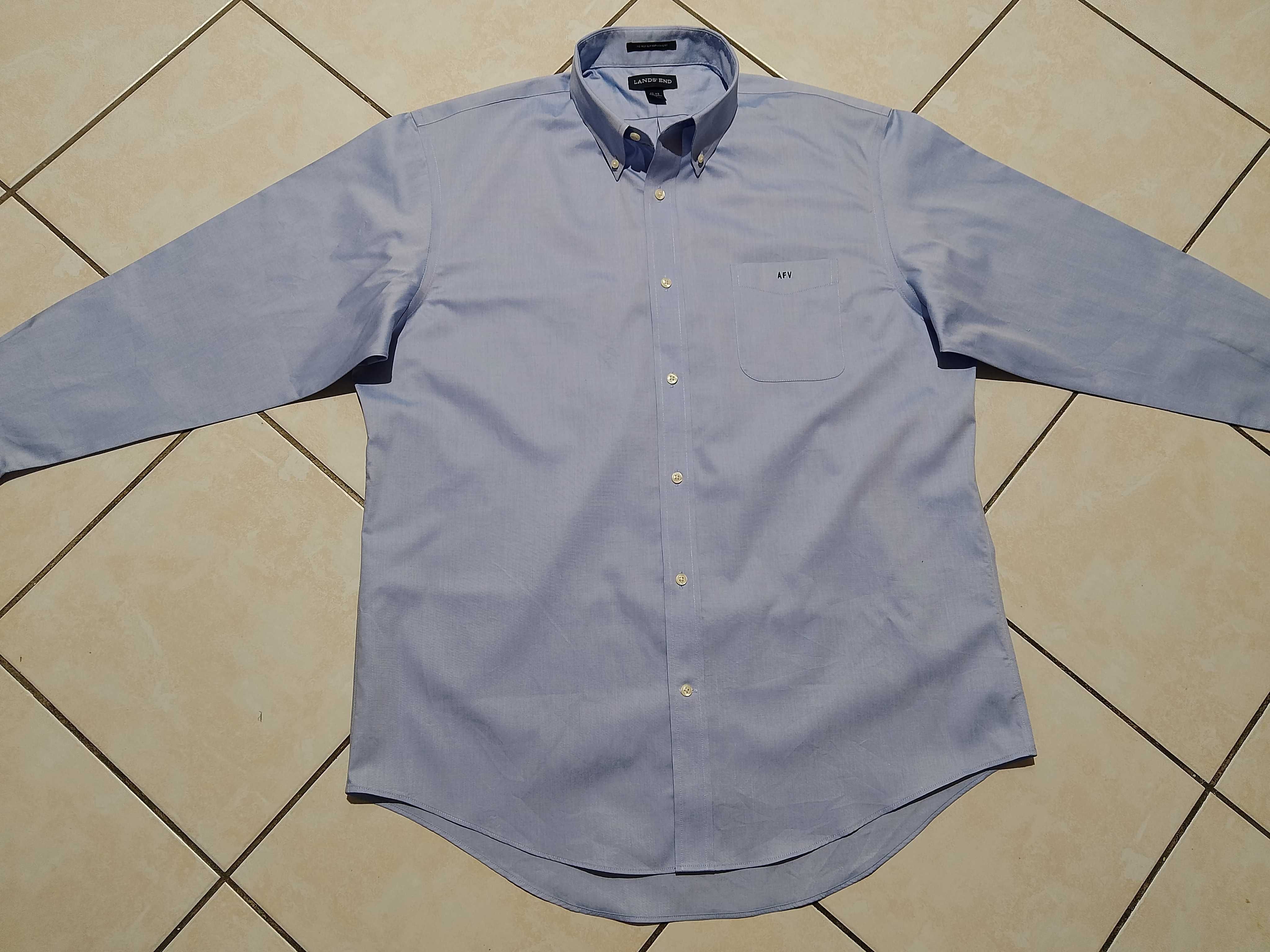 LANDS END USA - NOWA! z LOGO Markowa Koszula Męska rozmiar XXL