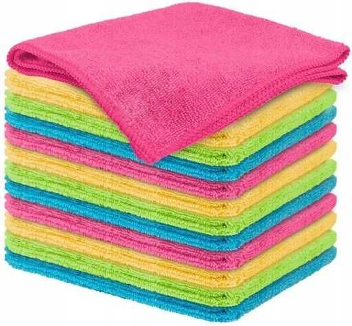 10x Miękka Ścierka Ściereczka Z Mikrofibry 30x30cm Do Szyb 220g/m2