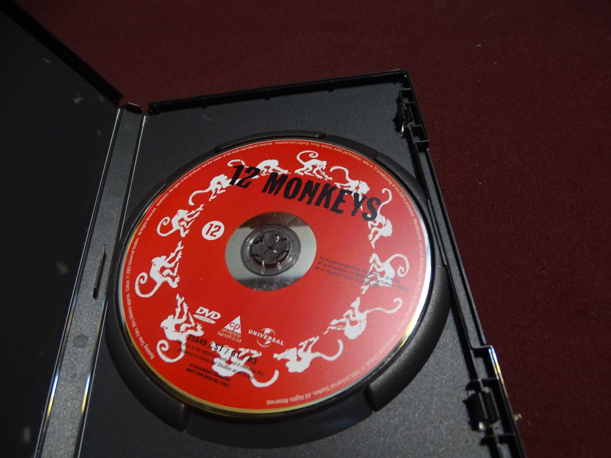 DVD-12 macacos-Bruce Willis/Brad Pitt