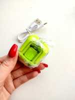 Zielone neonowe słuchawki bezprzewodowe nowe bluetooth douszne
