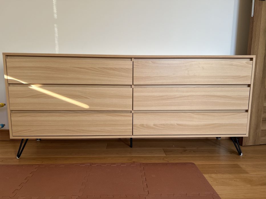 Komoda CARDIGAN 160cm Jasnobrązowy szafka, garderoba,