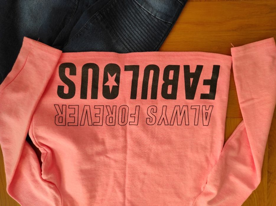 Jegginsy i cienka bluza