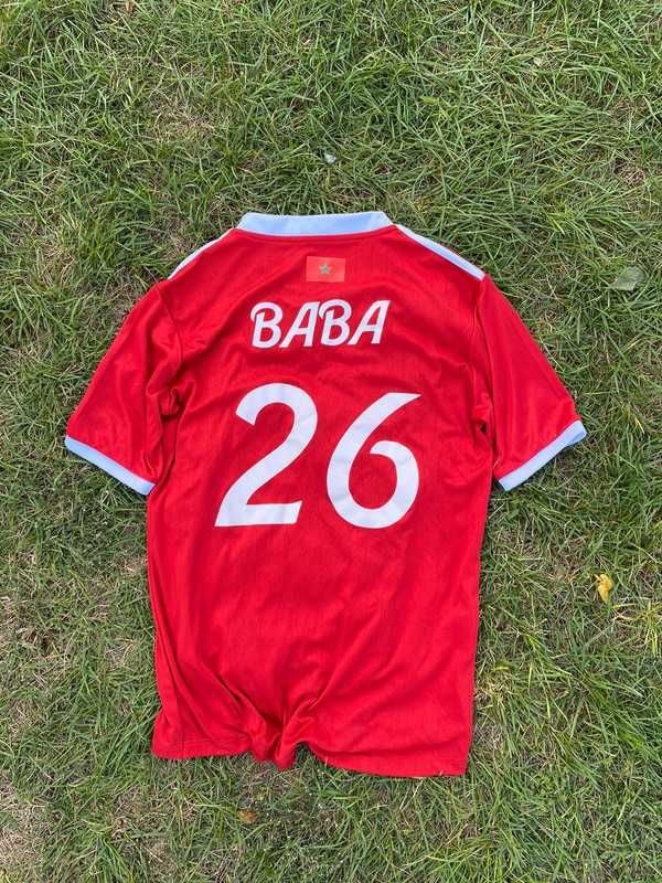 Koszulka piłkarska alternative BABA czerwony Logo bdb streetwear orlik