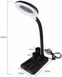 Lampa LED Ze Szkłem Powiększającym 5-10X