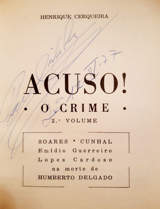 Livro Acuso da editora Intervenção 2 vol assinados pelo autor
