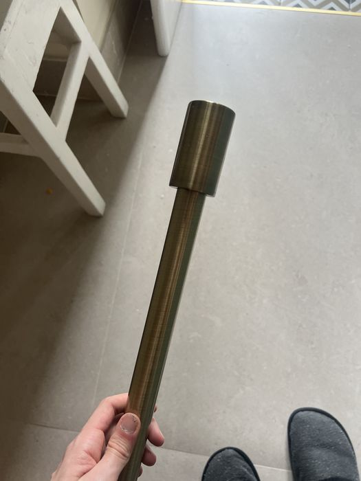 Varão Cortinado Dourado Escovado