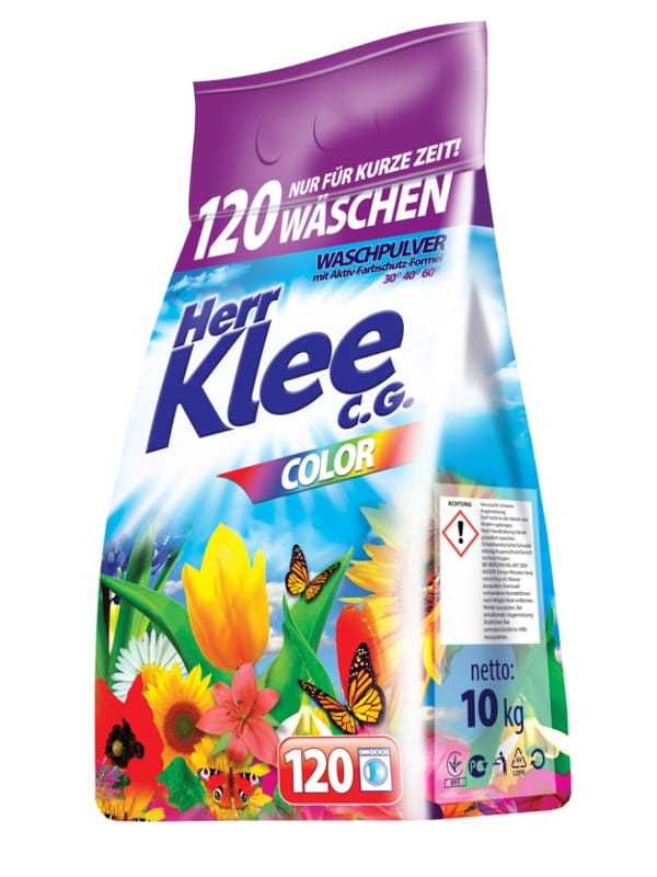 Proszek do prania Herr Klee Color (worek 10 kg, 120 prań)